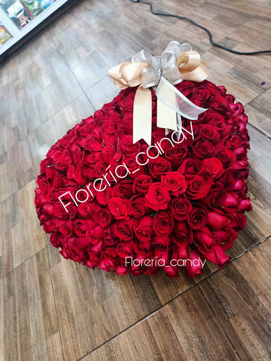 CORAZON DE ROSAS 3D
