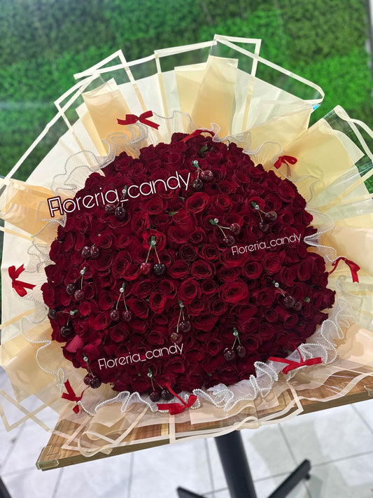 RAMO CHERRY 🍒(200 ROSAS)